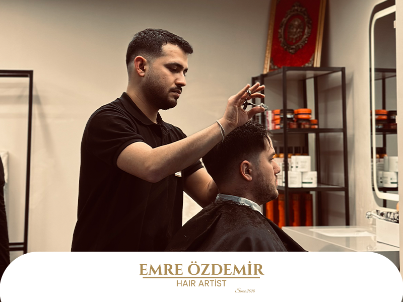 Konya anatomik saç kesimi ve erkek saç tasarım uygulaması - Emre Özdemir Hair Artist